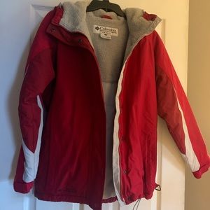 Red Columbia jacket